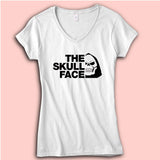 The Skull Face Women'S V Neck