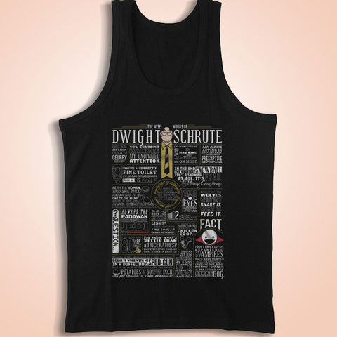 The Wise Words Of Dwight Schrute Men'S Tank Top