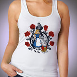 Time For Wonderland Alice White Rabbit Cheshire Cat Queen Of Hearts Through The Looking Glass Disney Cartoon Geek Women'S Tank Top