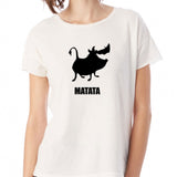 Timon And Pumbaa Silhouette Disney Lion King Inspired Hakuna Matata Set 2 Women'S T Shirt