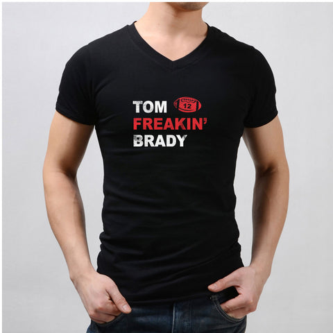 Tom Brady Tom Freakin' Brady New England Patriots Number 12 Funny Men'S V Neck