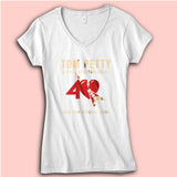 Tom Petty And The Heartbreakers 40Th Anniversary Tour Women'S V Neck