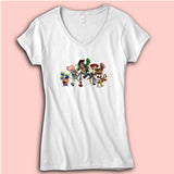 Toy Story Characters Women'S V Neck