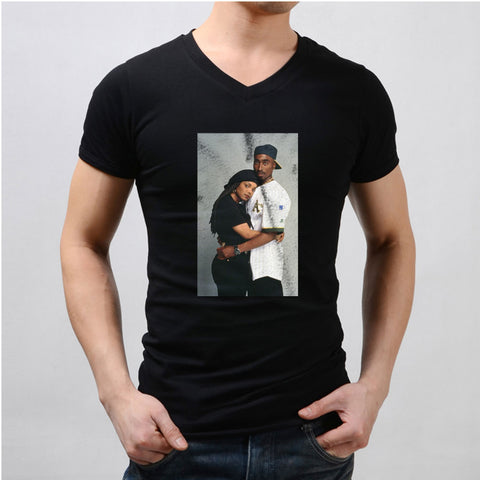 Tupac 2Pac And Janet Jackson Men'S V Neck