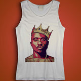 Tupac 2Pac King Of Hip Hop Crown Men'S Tank Top