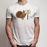 Turkey Eat Pizza Thanksgiving Day Men'S T Shirt