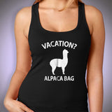 Vacation Alpaca Bag Women'S Tank Top