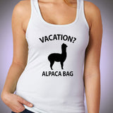 Vacation Alpaca Bag Women'S Tank Top