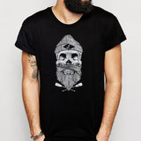 Vintage Cool Nautical Skull Anchor Beard Men'S T Shirt