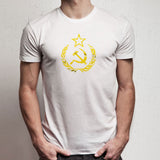 Vintage Look Russian Ussr Soviet Union Flag Hammer And Sickle Men'S T Shirt