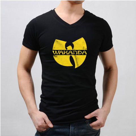 Wakanda Wu Tang Logo Men'S V Neck