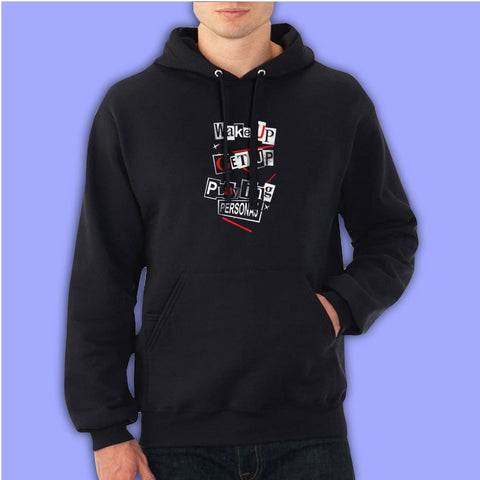 Wake Up Get Up Playing Persona 5 Men'S Hoodie