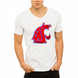 Washington State Cougars Logo Men'S V Neck