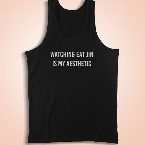 Watching Eat Jin Is My Aesthetic Bts K Pop Men'S Tank Top