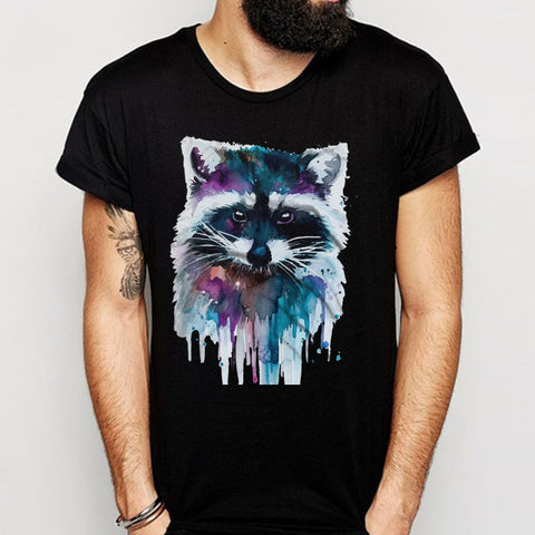 Water Color Raccoon Art Men'S T Shirt