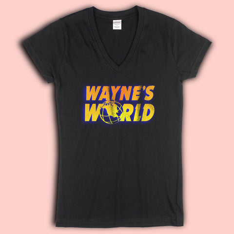 Waynes World Logo Women'S V Neck