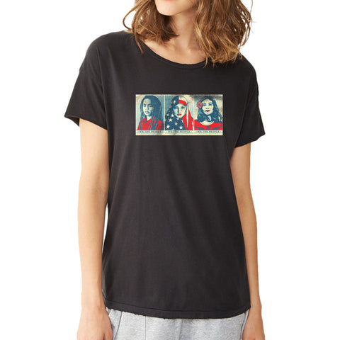 We The People Are Greater Than Fear Shepard Fairey Allies Women'S T Shirt