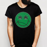 Weed Smiley Sativa Marijuana Men'S T Shirt