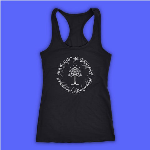 White Tree Gondor Lord Of The Rings Women'S Tank Top Racerback
