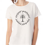 White Tree Gondor Lord Of The Rings Women'S T Shirt