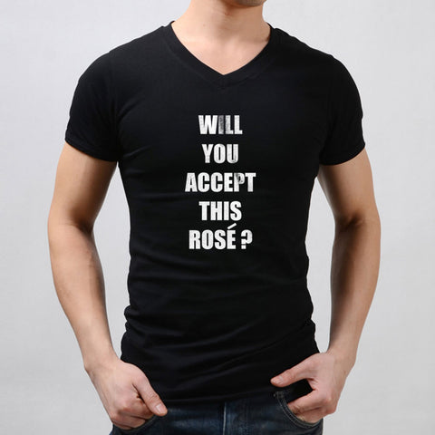 Will You Accept This Rose The Bachelorette Tv Show Men'S V Neck