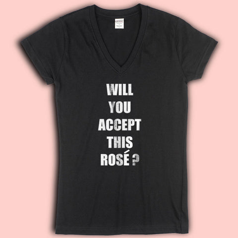 Will You Accept This Rose The Bachelorette Tv Show Women'S V Neck