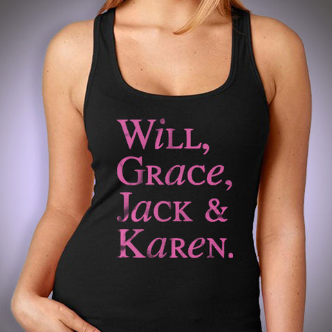 Will And Grace Jack  Karen Short Sleeve Women'S Tank Top