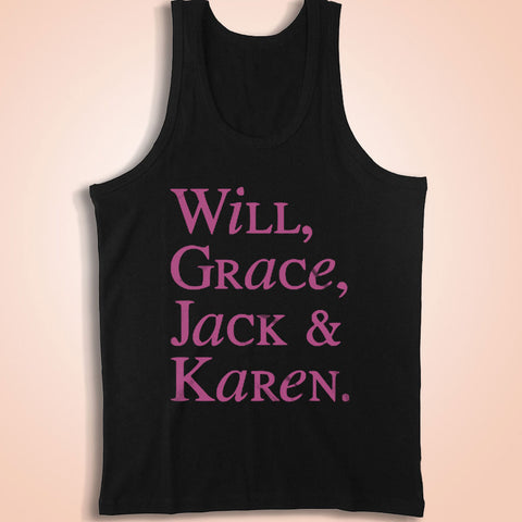 Will And Grace Jack  Karen Short Sleeve Men'S Tank Top