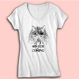Winter Is Coming Game Of Thrones Women'S V Neck