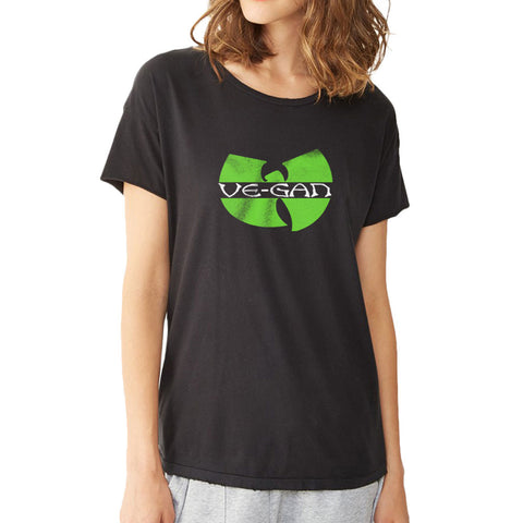 Wu Tang Vegan And Vegetables Logo Women'S T Shirt