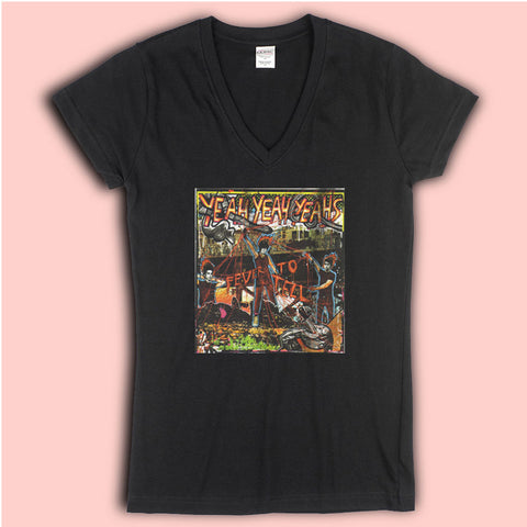 Yeah Yeah Yeahs Fever To Tell 2003 Album Cover Women'S V Neck