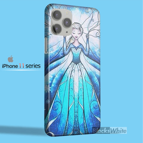 disney frozen elsa and anna stained glass couple Right TM11  iPhone 11 Case