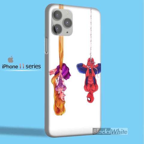 disney tangled and spiderman   iPhone 11 Case