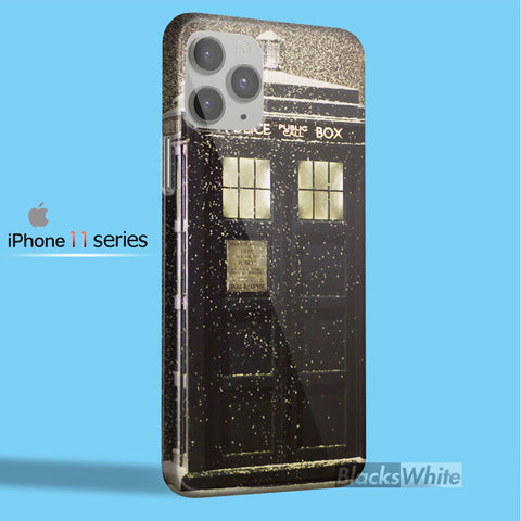 doctor who tardis in snow doctor   iPhone 11 Case