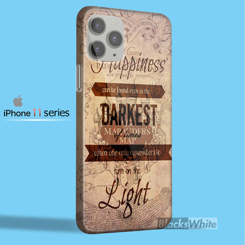 harry potter quote MARAUDERS MAP   iPhone 11 Case