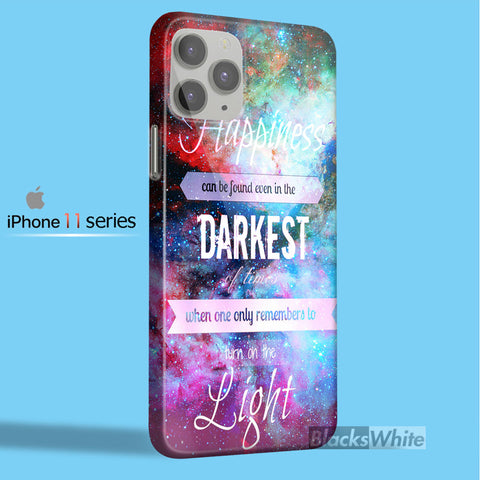 harry potter quote in galaxy nebula   iPhone 11 Case