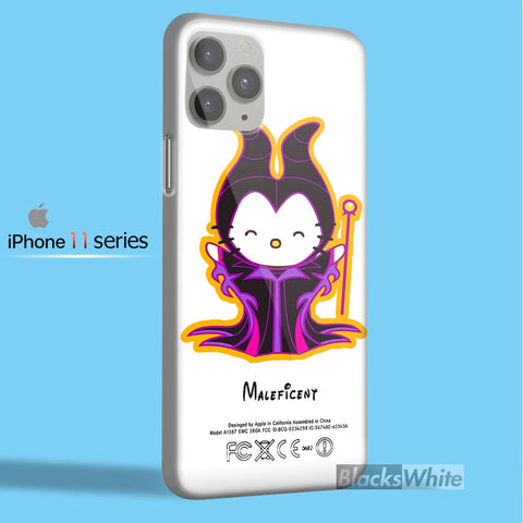 hello kitty love Maleficent disney   iPhone 11 Case
