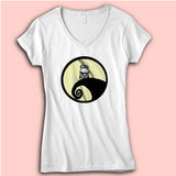 Litle Minions Nightmare Before Christmas Women'S V Neck