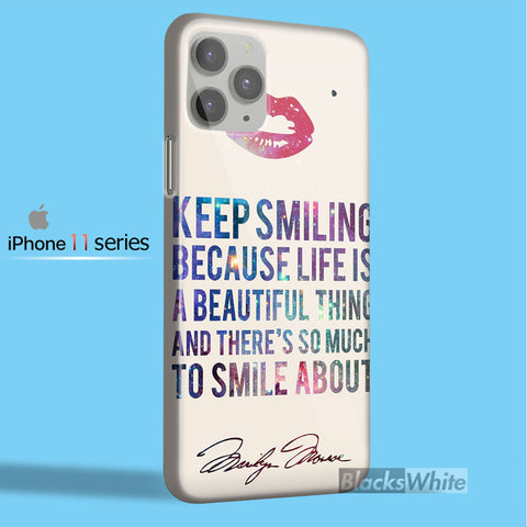 marilyn monroe quote    iPhone 11 Case