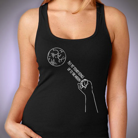 Put Your Pinky Rings Up To The Moon Kids Women'S Tank Top