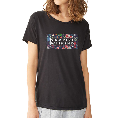 Vampire Weekend Floral Logo Women'S T Shirt