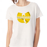 Wakanda Yellow Logo Women'S T Shirt