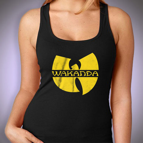 Wakanda Yellow Logo Women'S Tank Top